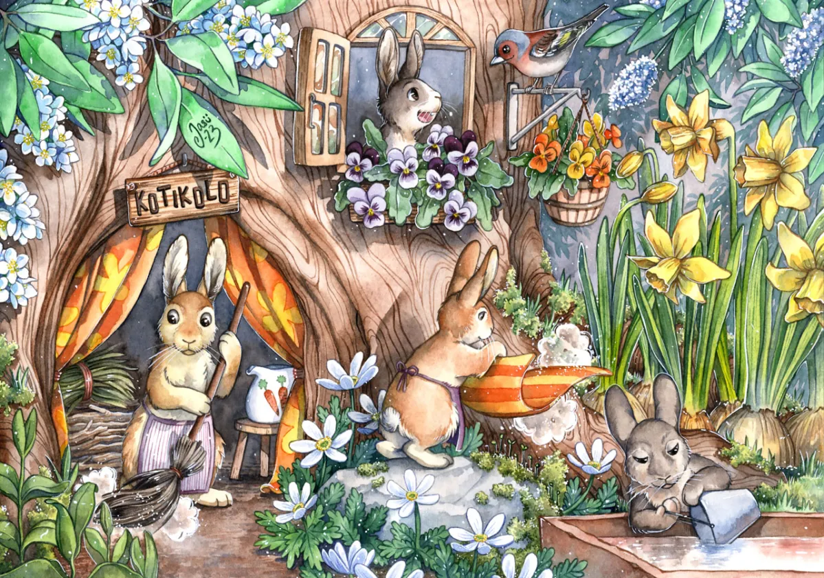 Original Painting - Spring Cleaning