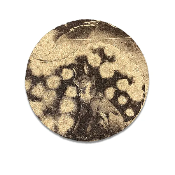 Cork Coaster - Starry Fox