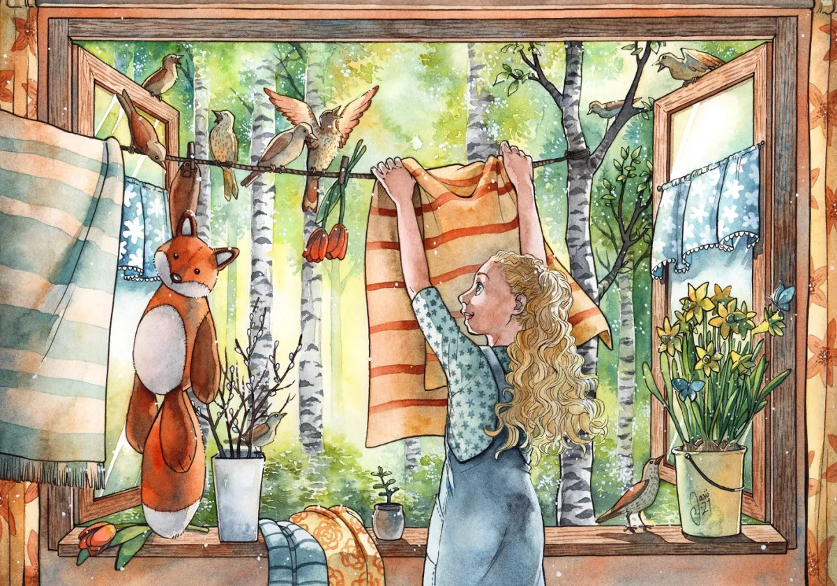 Original Painting - Spring Morning