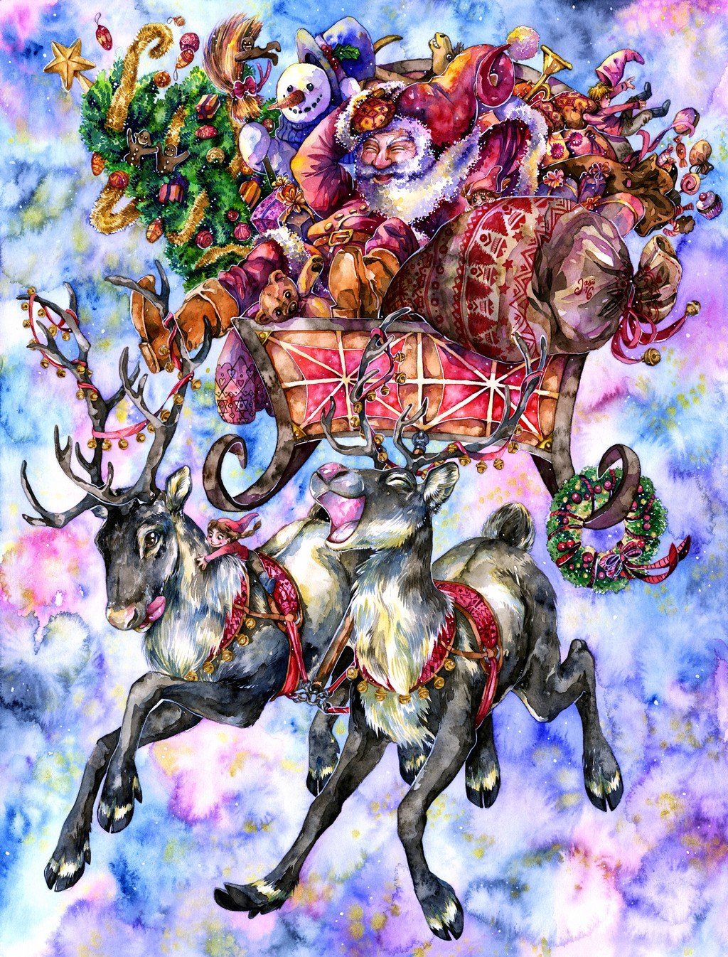 Original Painting - Santa Claus & Co.