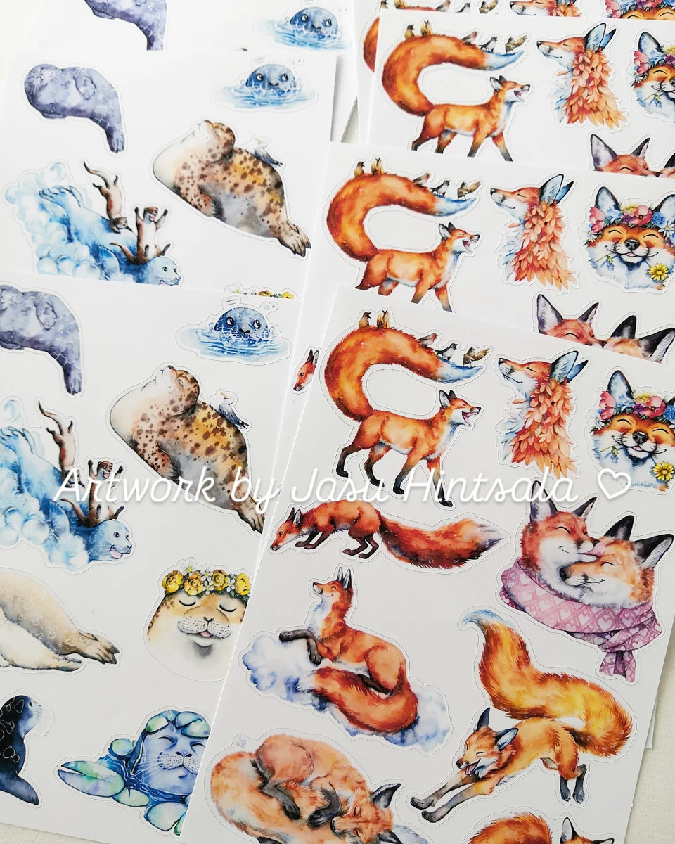 New sticker sets 🦊🦭💕