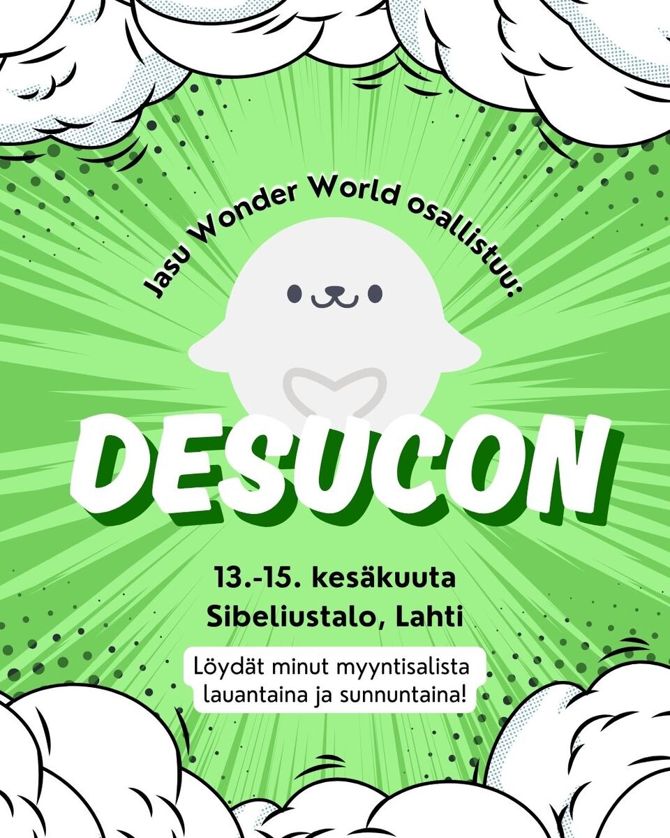 It's been three years since I attended Desucon! This weekend the event enjoys the honor of having me as a guest once more. 😜 See you there!