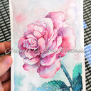 Last weekend I attended a "triple-graduation party" and made three cards for the occasion (+4 tiny cards to go along some roses). :)