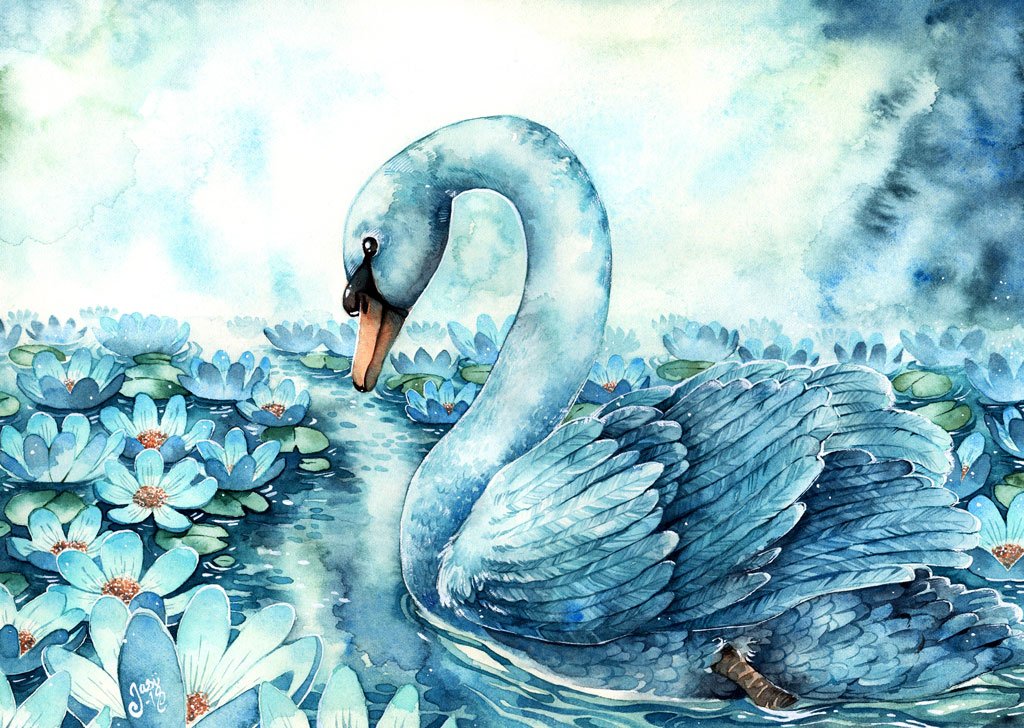 Print - Swan Lake