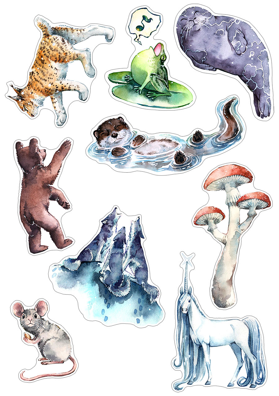 Sticker Set - Fairy Tale Forest