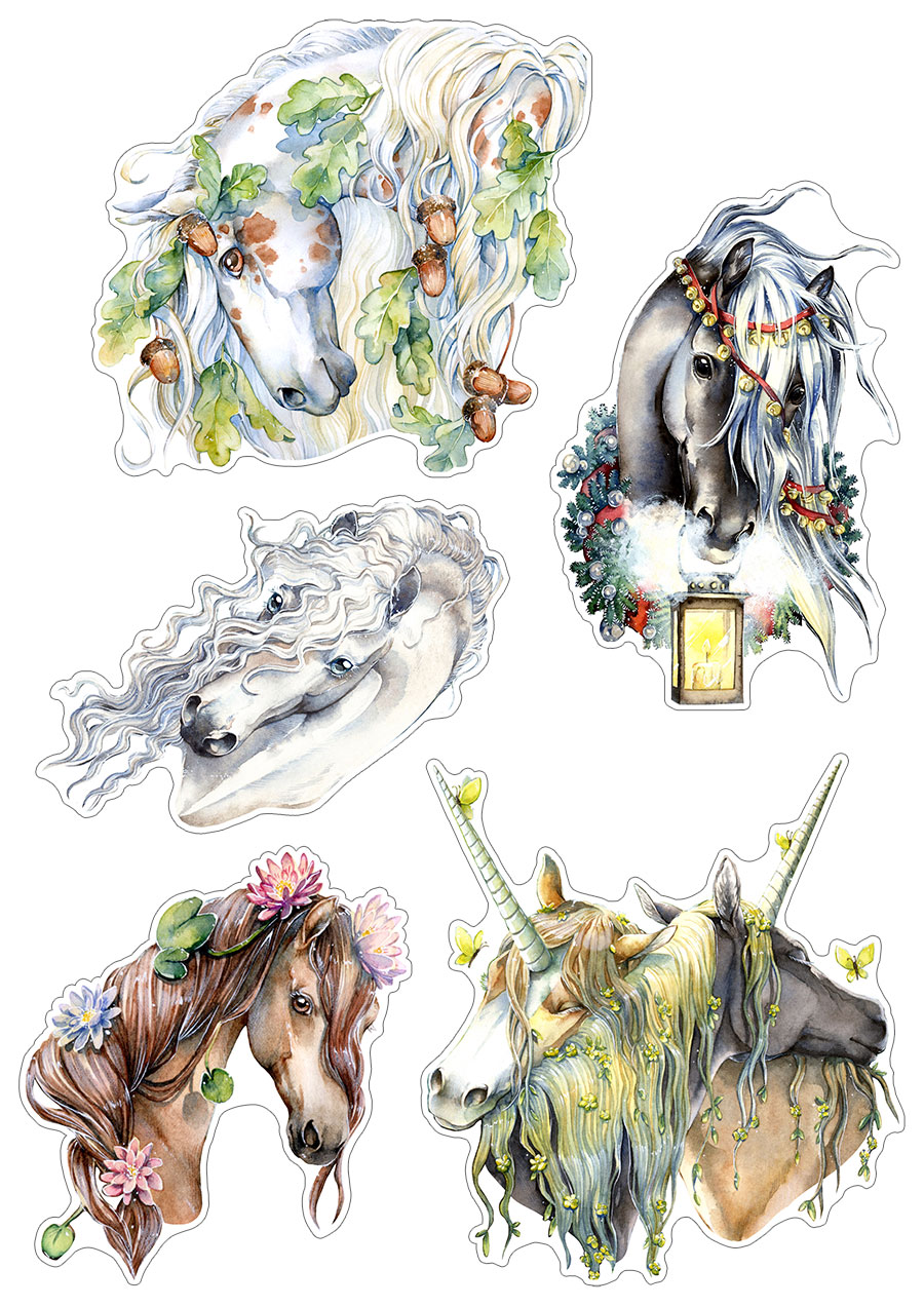 Sticker Set - Horses