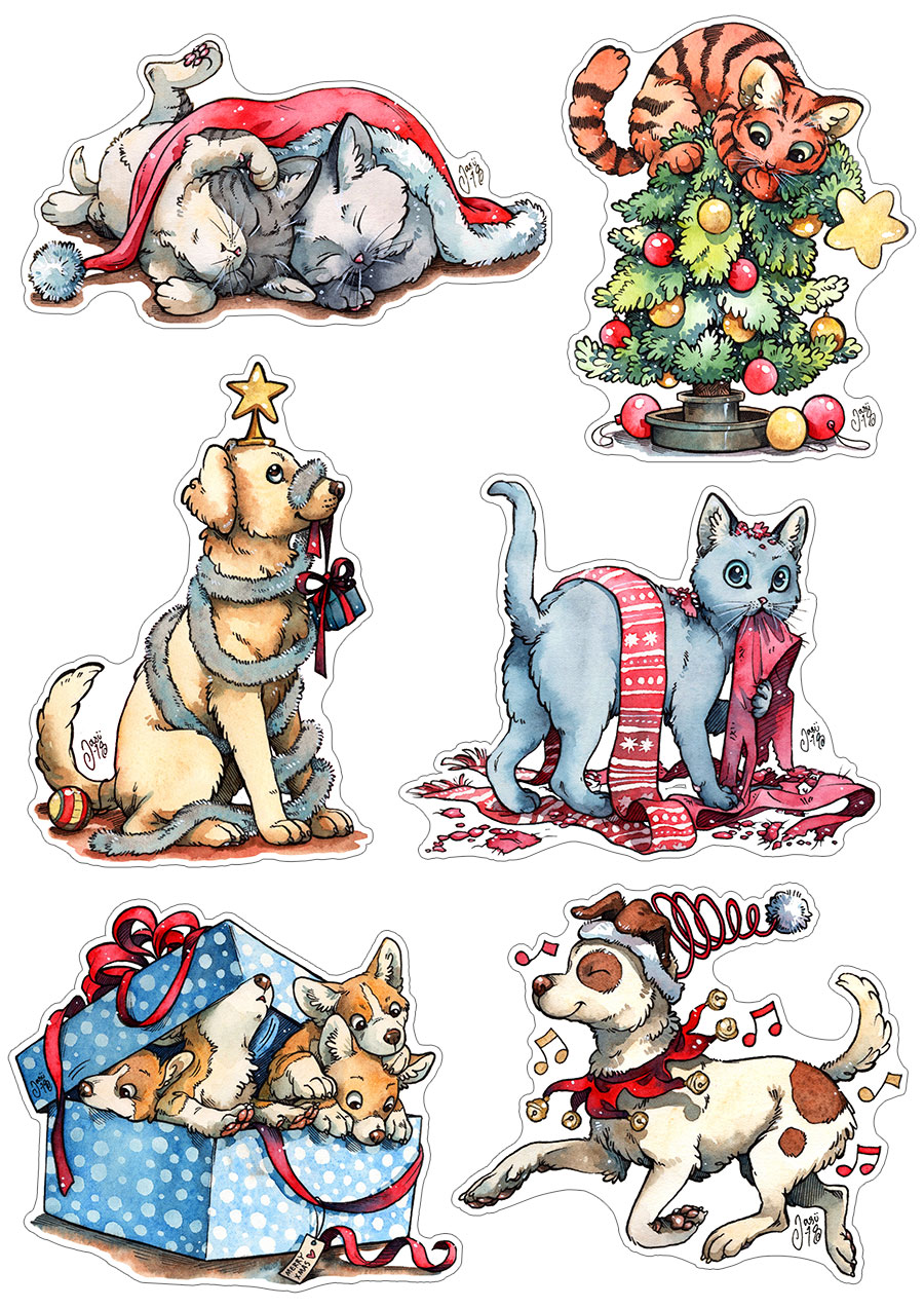 Sticker Set - Christmas Time