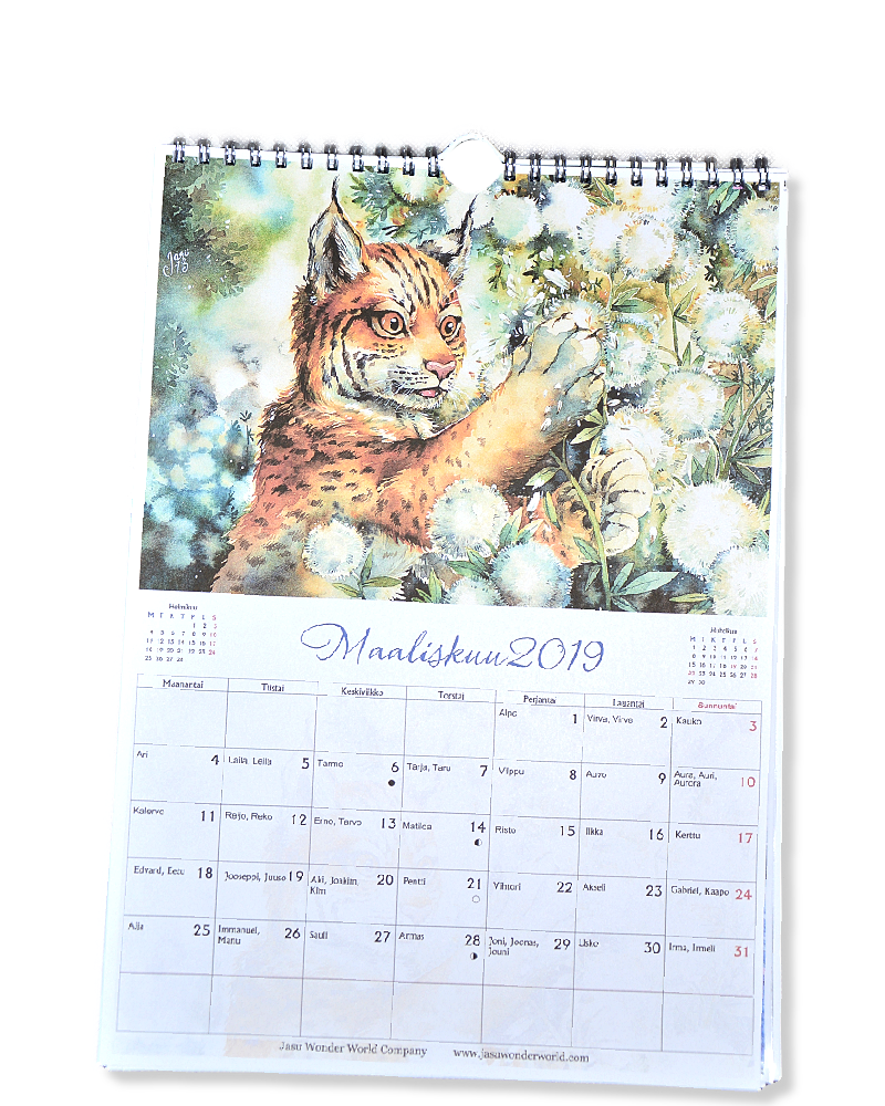 Calendar A4 Portrait Style Calendar A4 Portrait Style