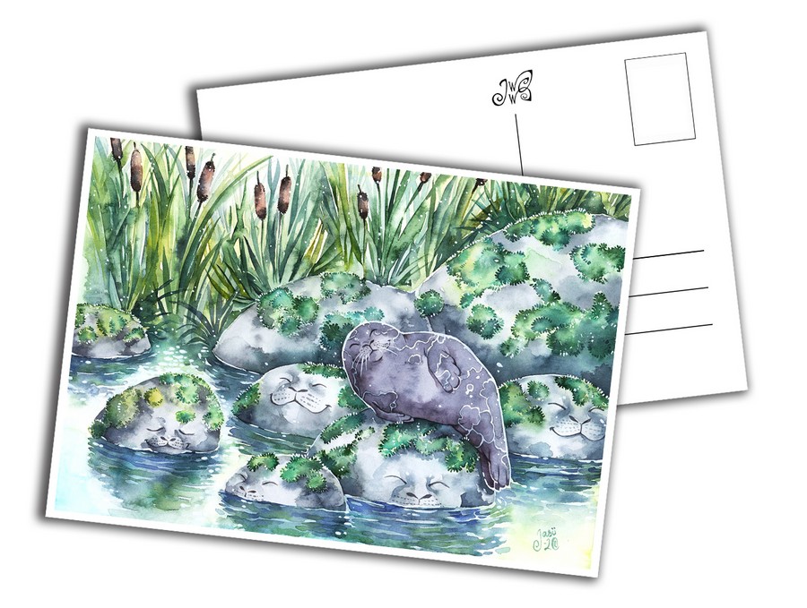 Card - Happy Seal with Friends