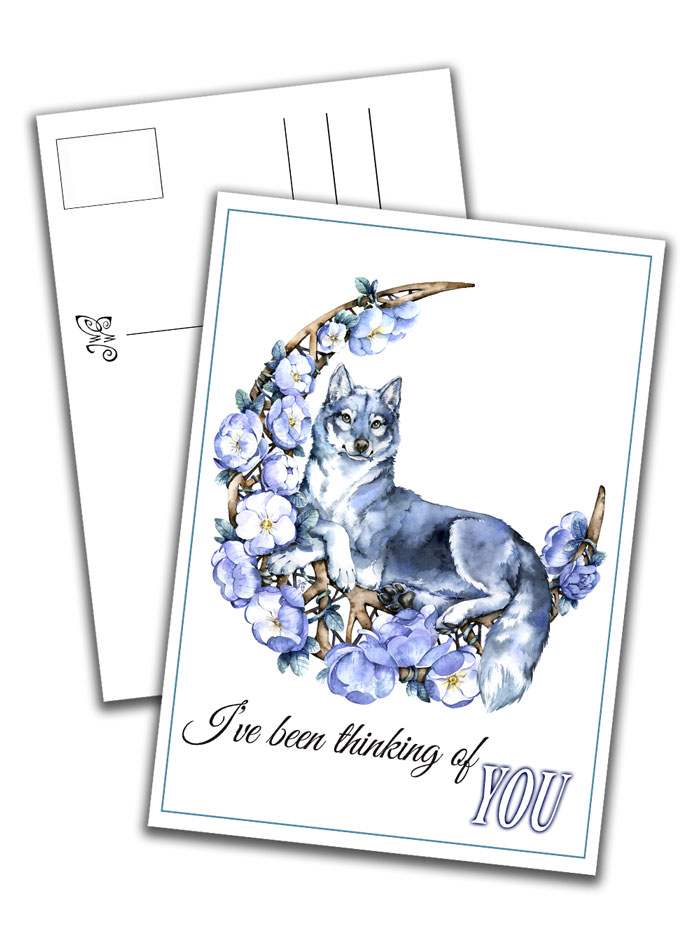 Card - Wolf Moon