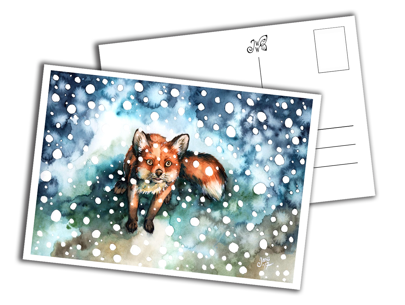 Card - Fox in Snowfall