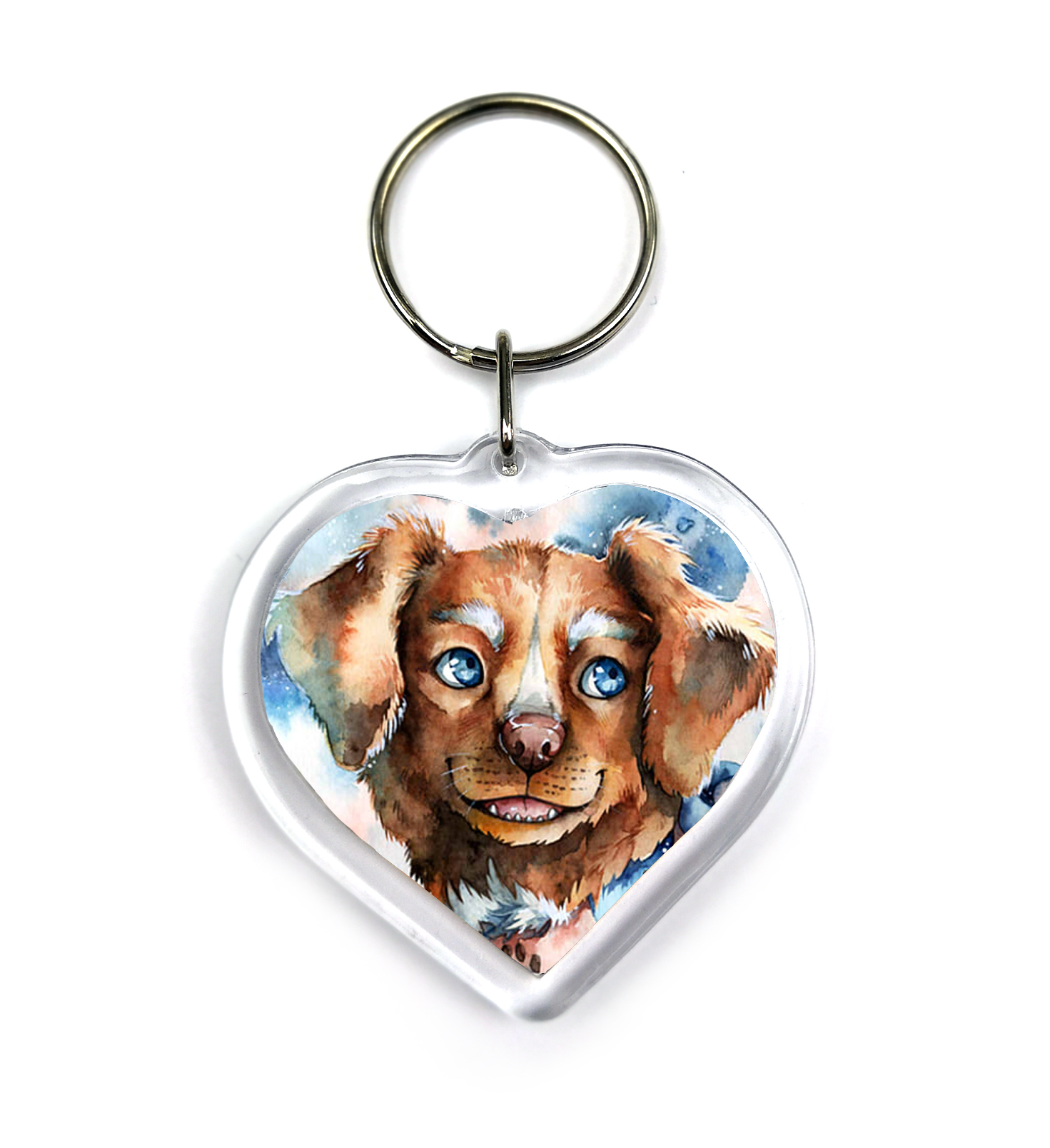 Keychain - Winter Dog