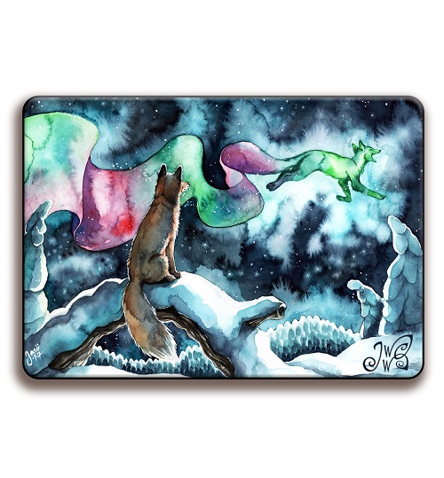 Magnet - Fox Watching Northern Lights