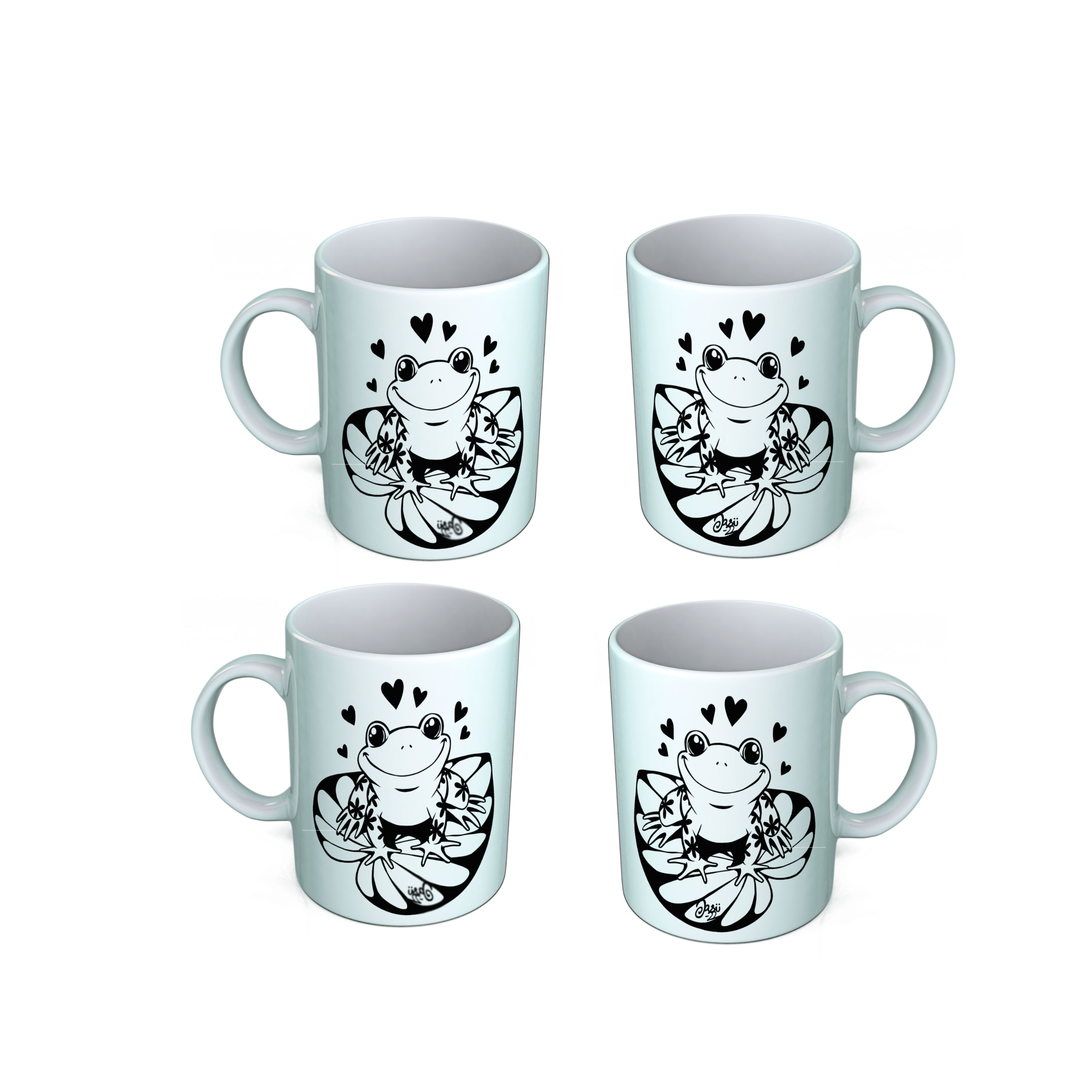 Mug - Frog in Love ( Set of 4 )