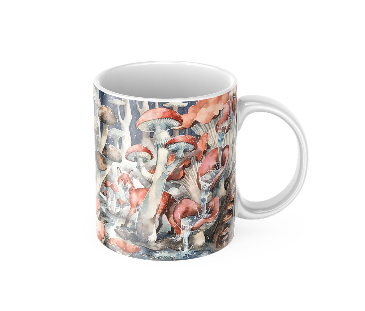 Mug - Fox in Mushroom Forest