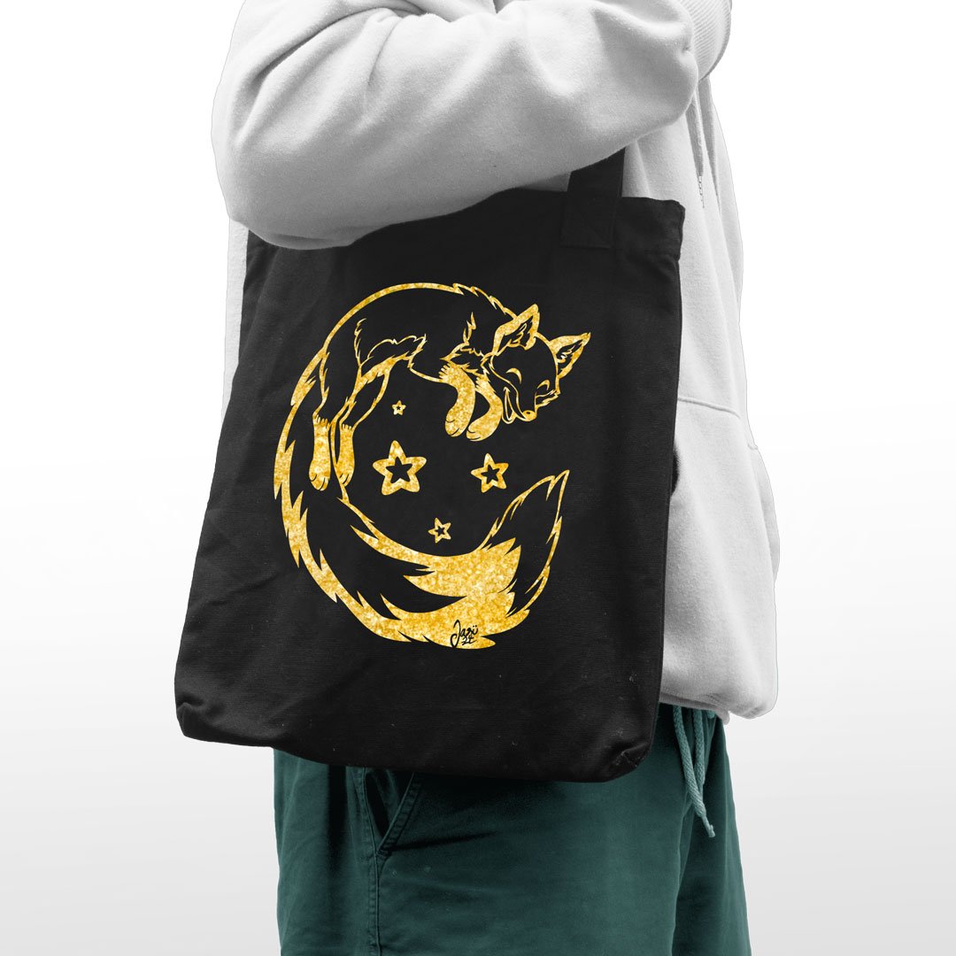 Shopping Bag - Glitter Fox