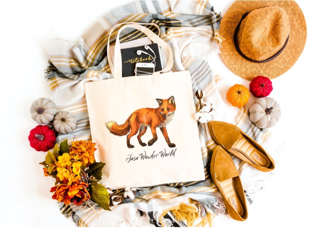 Wandering Fox ? Small Shopping Bag 