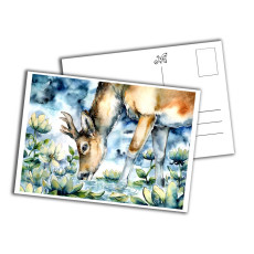 Card - Deer at Dusk