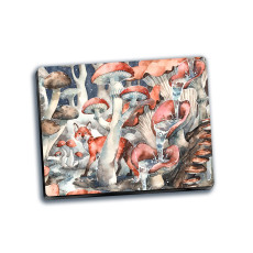 Card - Fox in a Mushroom Forest