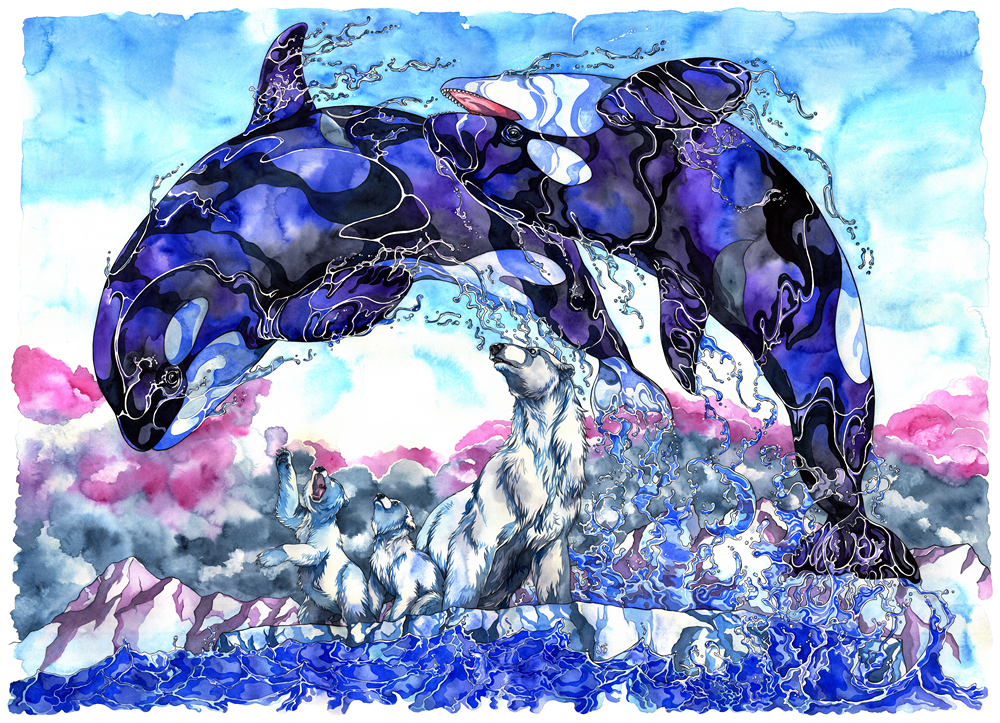 Playtime
This painting was one of the very first large-scale artworks I ever created and was a real patience-test for me. There were a few times I wanted to give up or more or less needed to force myself to keep going. However, thanks to these big and detailed paintings my patience has improved incredibly.
