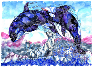 Playtime
This painting was one of the very first large-scale artworks I ever created and was a real patience-test for me. There were a few times I wanted to give up or more or less needed to force myself to keep going. However, thanks to these big and detailed paintings my patience has improved incredibly.
