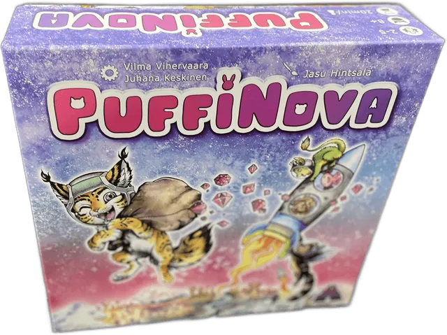 PuffiNova-laatikko edestä
