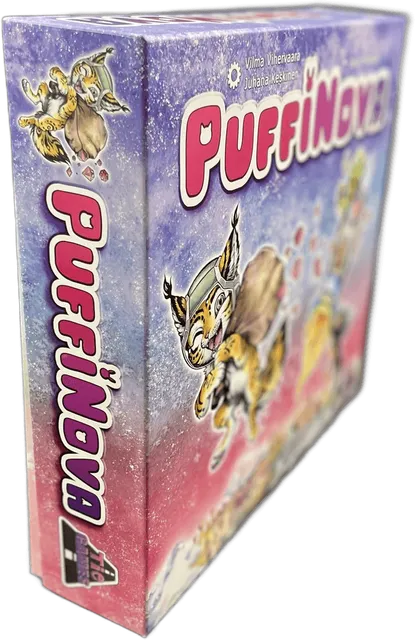 PuffiNova-laatikko pystyssä