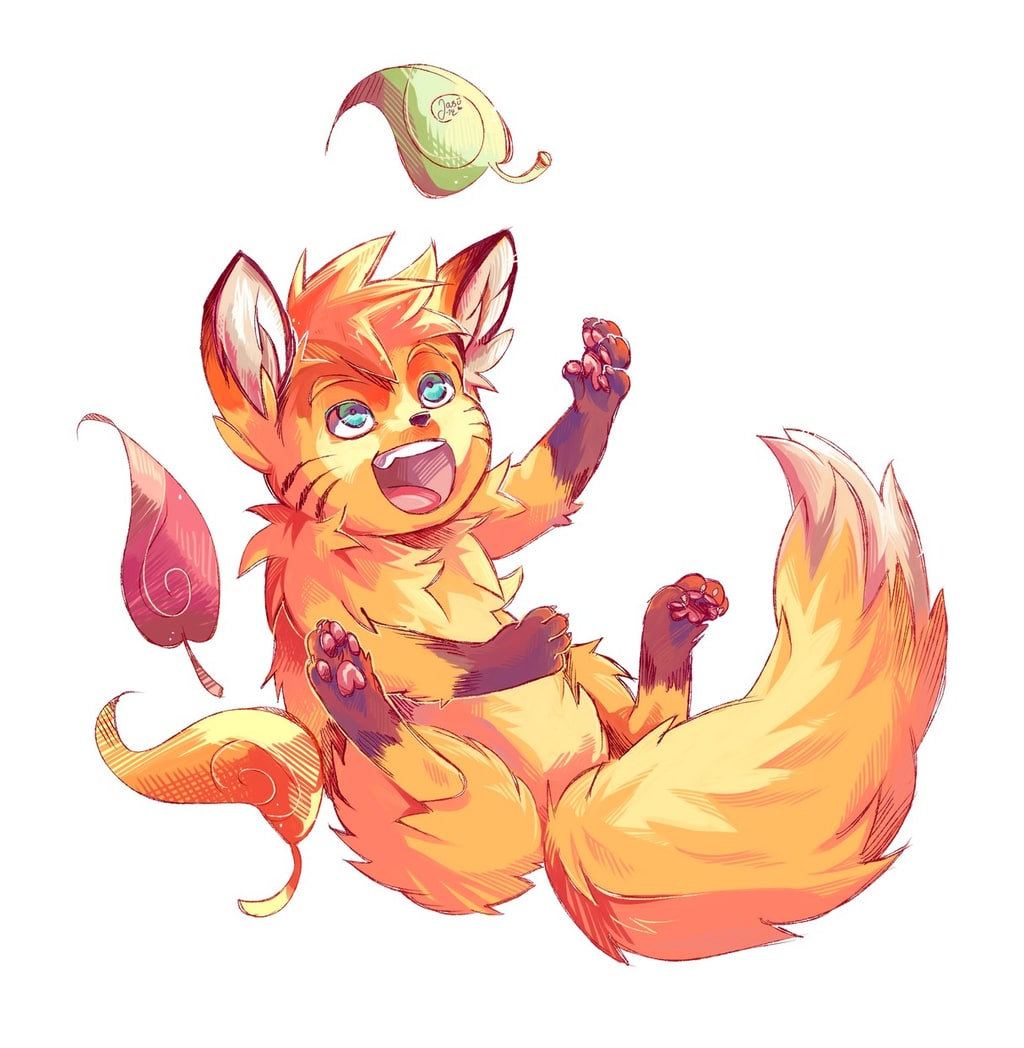 Leaf-Catching Fox