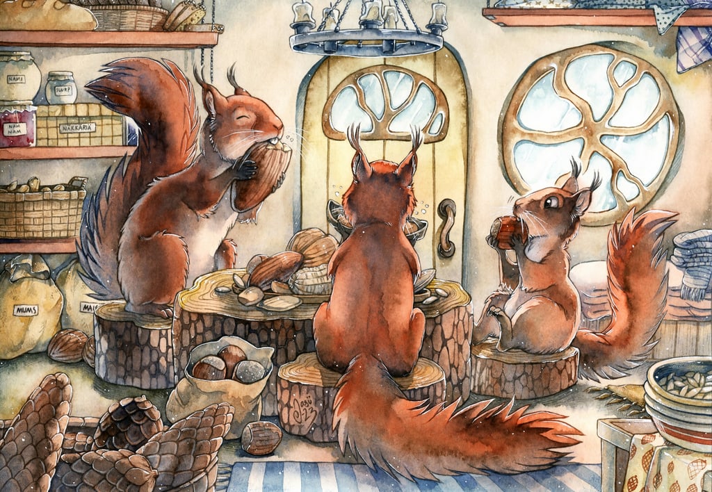 Squirrels' Harvest Feast