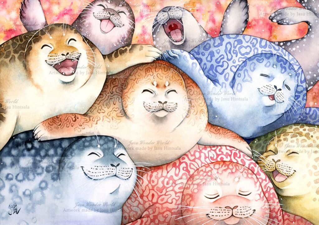 All the Seals! - 2025 Calendar illustrations