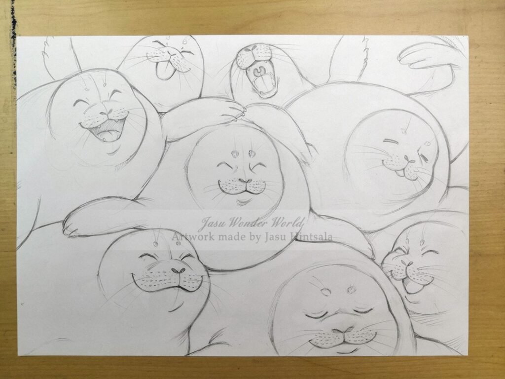 All the Seals! - 2025 Calendar illustrations