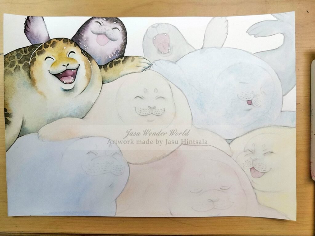 All the Seals! - 2025 Calendar illustrations