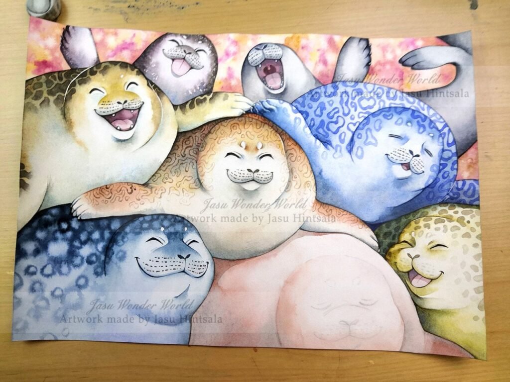 All the Seals! - 2025 Calendar illustrations