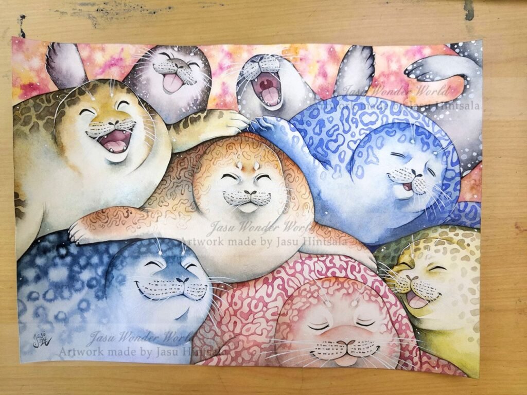 All the Seals! - 2025 Calendar illustrations