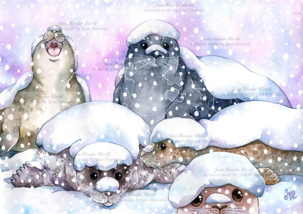 All the Seals! - 2025 Calendar illustrations