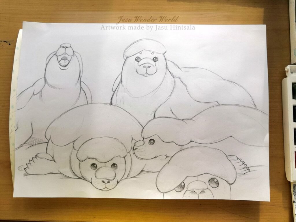 All the Seals! - 2025 Calendar illustrations