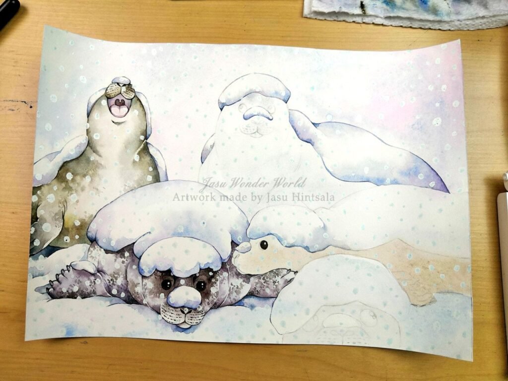 All the Seals! - 2025 Calendar illustrations