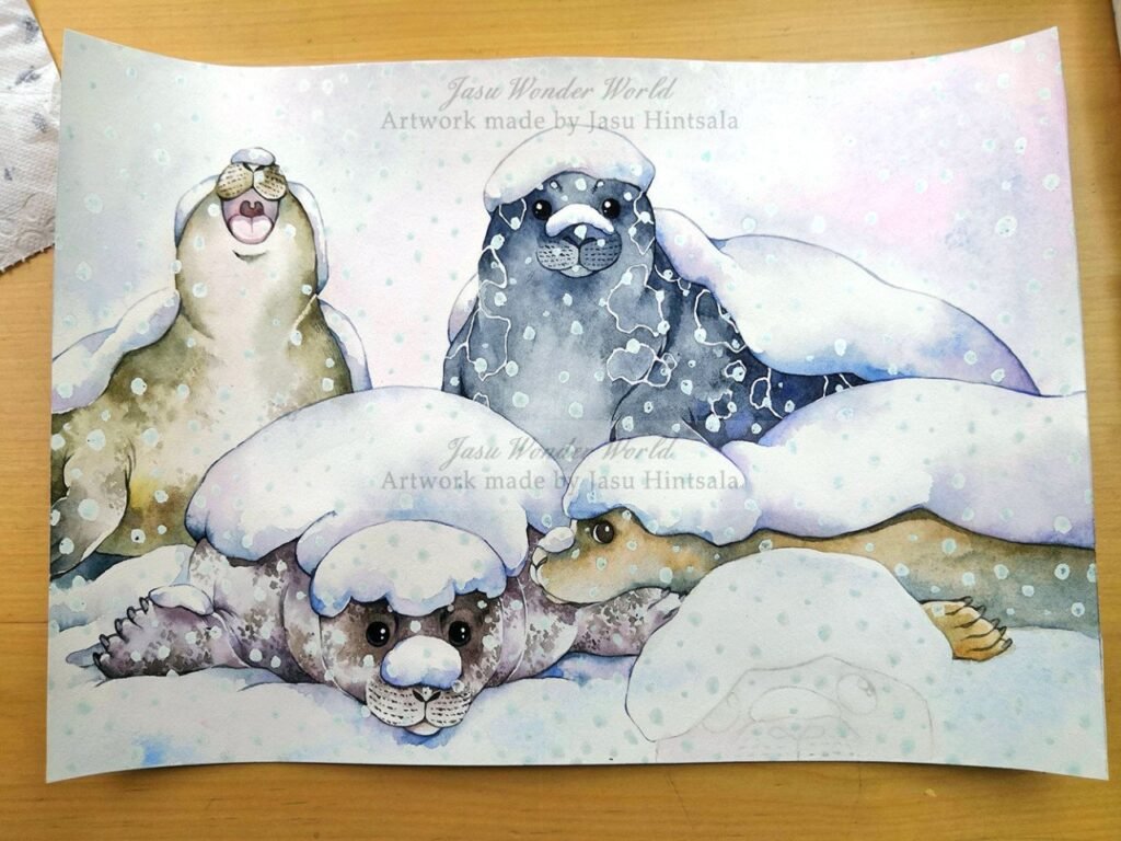 All the Seals! - 2025 Calendar illustrations