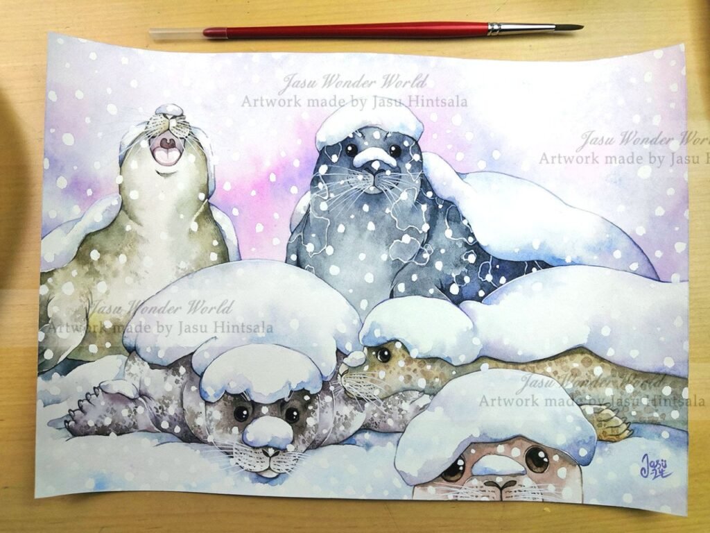 All the Seals! - 2025 Calendar illustrations