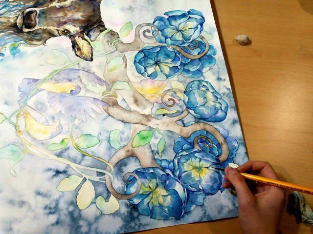 Formed by Water - Commissioned Watercolor Painting