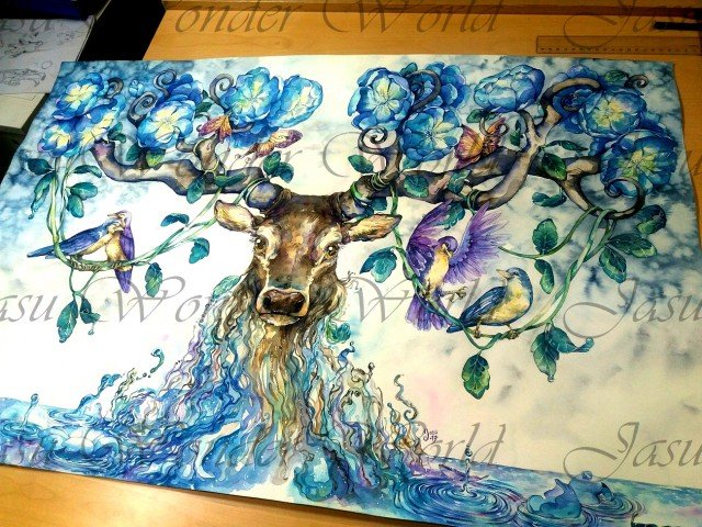 Formed by Water - Commissioned Watercolor Painting