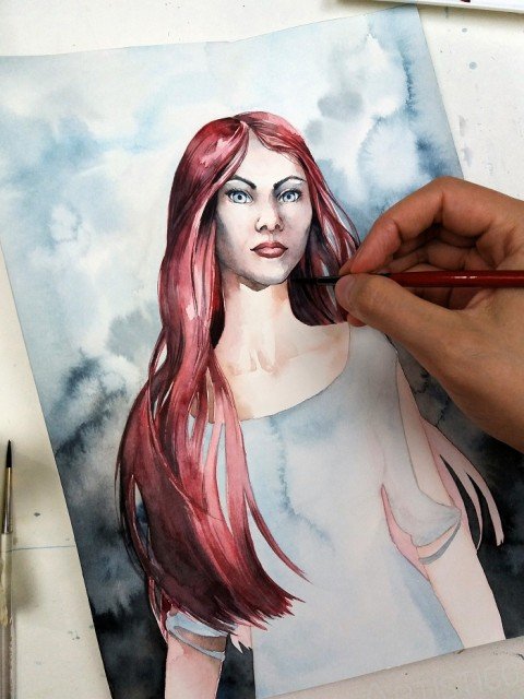 I needed to paint this commission three times to be satisfied...