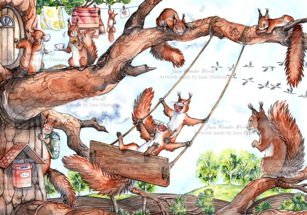 JWW 2024 Calendar - All the Squirrels