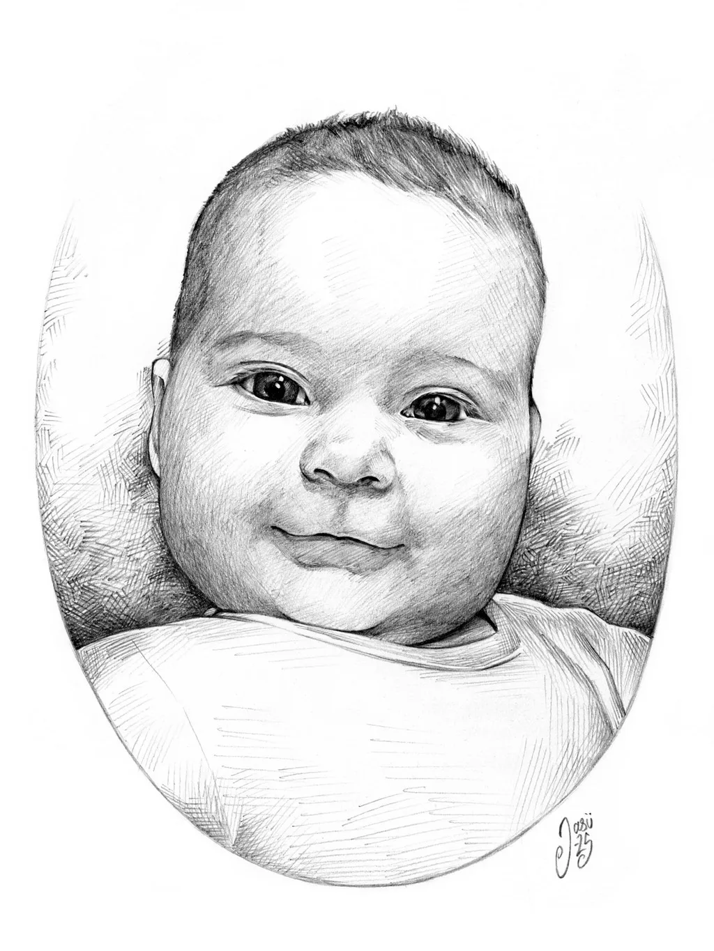 Baby Pencil Portrait 2