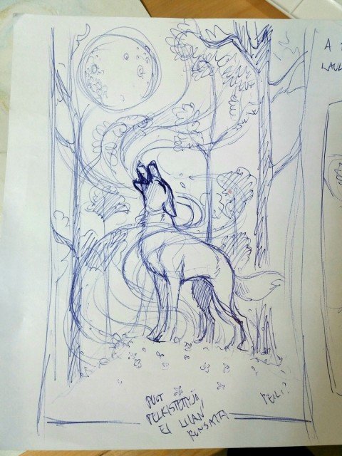 A SONG TO THE MOON - COMMISSION PROGRESS