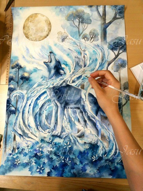 A SONG TO THE MOON - COMMISSION PROGRESS