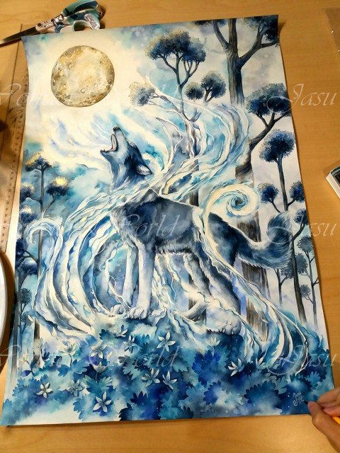 A SONG TO THE MOON - COMMISSION PROGRESS