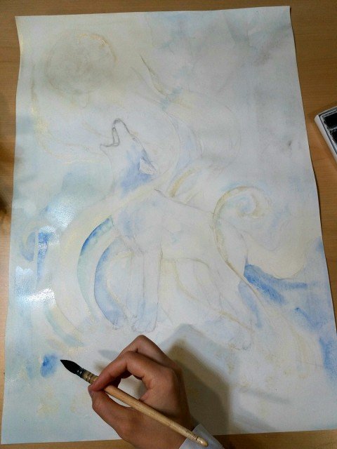 A SONG TO THE MOON - COMMISSION PROGRESS