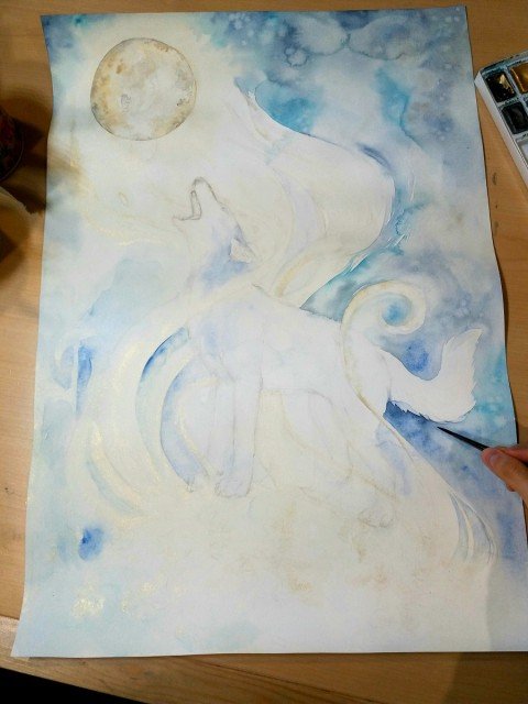 A SONG TO THE MOON - COMMISSION PROGRESS