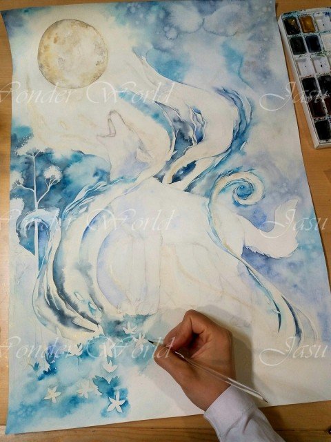 A SONG TO THE MOON - COMMISSION PROGRESS